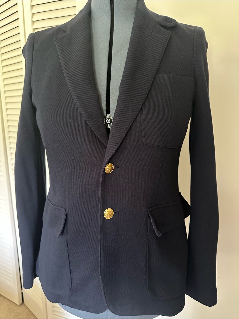 Polo Ralph Lauren Women’s Navy Stretch Blazer Size 12